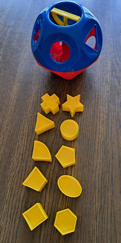 Tupperware shape ball toy - tupperware,