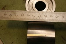 FLAT BELT PULLEY CROWNED BARREL ROLLER KEYED DRIVE SELF ALIGNING TRANSMISSION