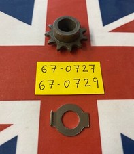 BSA 67-0727 11 TOOTH DYNAMO SPROCKET AND TAB WASHER 67-0729 A7 A10 RGS ROCKET