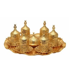 Ottoman Turkish Gold Metal Tea