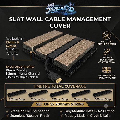 Acoustic slat wall cable - slat,