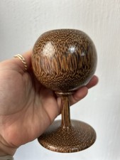 Vintage Wooden Goblet Chalice