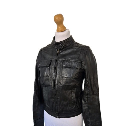 Mango women leather bomber - ,