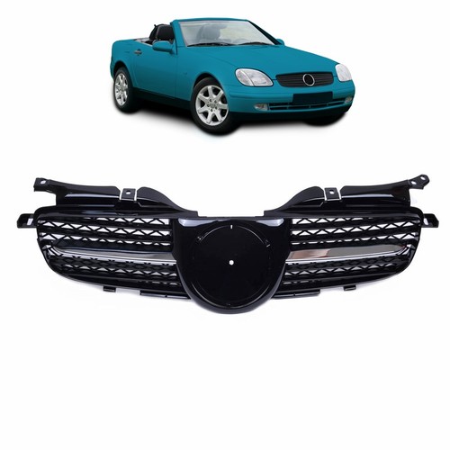 Black chrome radiator grille - black/chrome,