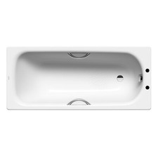 Kaldewei Eurowa Anti-Slip Steel Bath with Grips 1700mm x 700mm 2TH Leg Set Inc