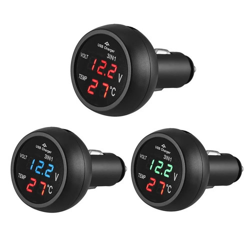 Usb car charger 12v 24v - 12v-24v, led