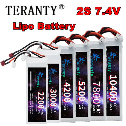 Teranty lipo battery 4v - lipo, 7.4v