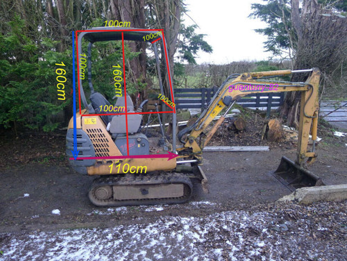 1pc mini excavator - mini, cover