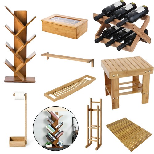 Wooden book rack - rack, tea