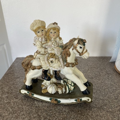 Vintage rocking horse figurine - horse,