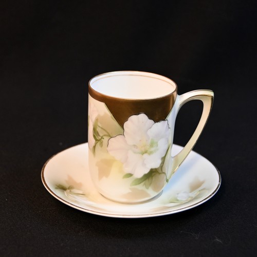 Chocolate cup saucer set - chocolate,