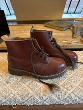 Dr Martens 200 Joules OXBLOOD Safety Steel Toe MIE Vintage Boots UK7 RARE