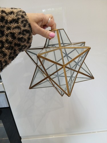 Star shaped glass light - shaped,