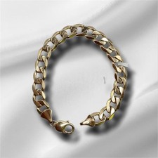 9ct gold curb bracelet 26.7g