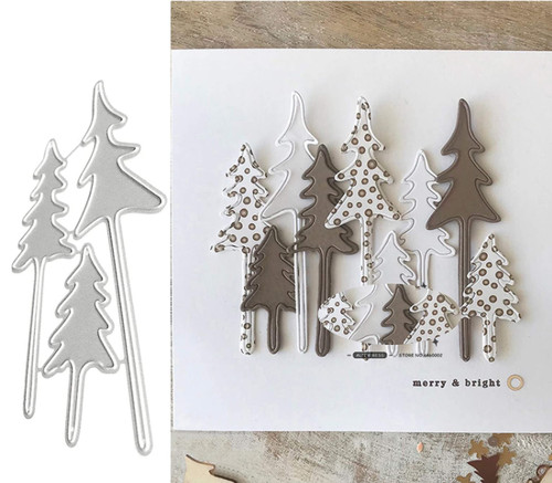 3pcs christmas tree metal - tree,