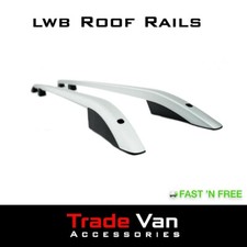 VW T5 TRANSPORTER ROOF RAILS SILVER CARAVELLE ROOF BARS RACK OEM QUALITY LWB