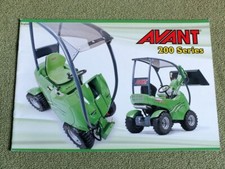 AVANT 200 Series Universal Loaders Tractor Brochure Prospekt 2016