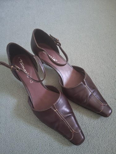 Tamaris brown leather - brown, mid
