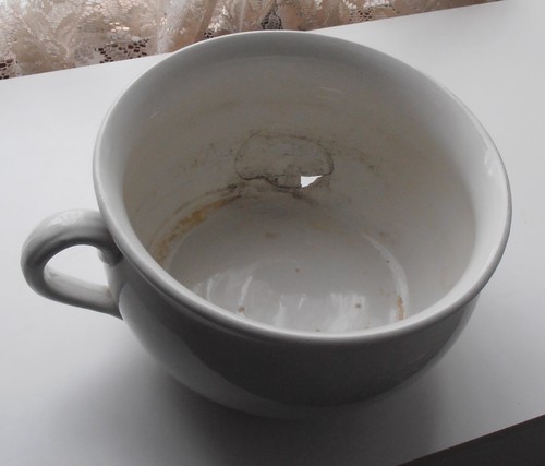 Large antique chamber pot - antique,