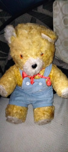 Vintage tebro teddy bear - vintage, 18"