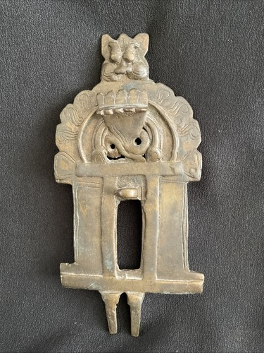 Antique bronze part house - a,
