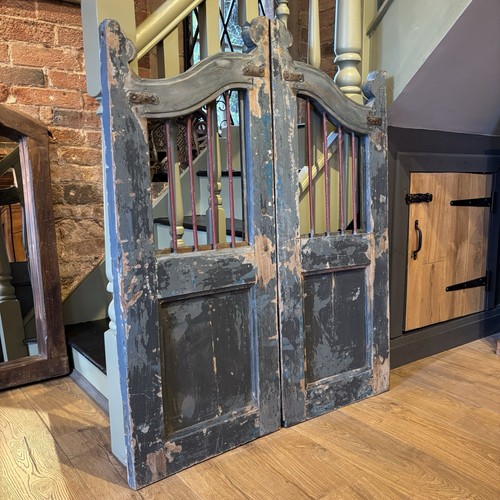 Pair vintage wooden gates - pair,