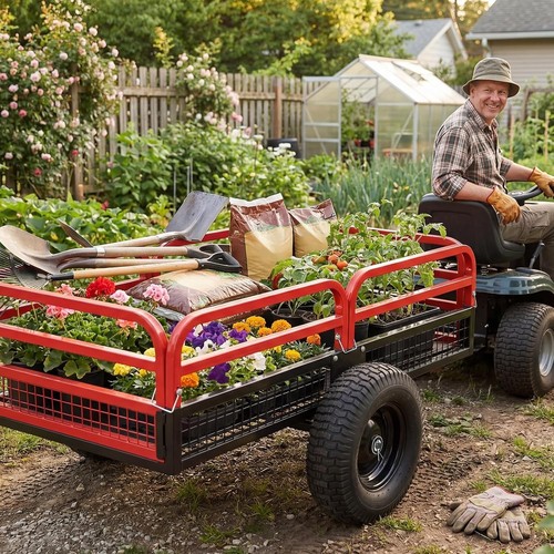 Heavy duty garden - trolley, 425l
