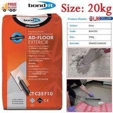 Bond It 20kg AD-FLOOR EXTERIOR Levelmaster Latex Self Leveling Compound UK Grey