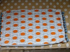 Orla Kiely multi stem design retro rectangular cushion cover fabric VGC