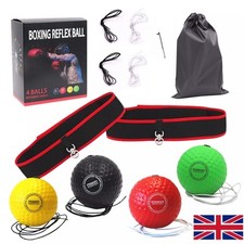 Boxbollen Boxing Fight Ball Punch Exercise Head Band Reflex Speed Training UK
