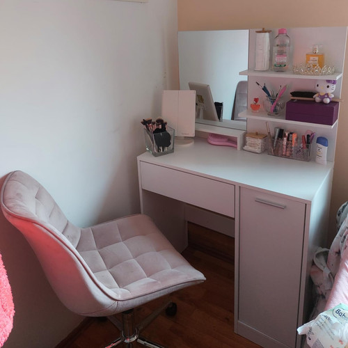 White dressing table makeup - white,