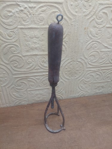 Antique branding iron letter - antique,