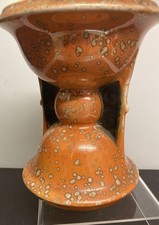 Art Deco Ditmar Urbach Alienware Ceramic Vase Czech (15.6cm Tall) #10389 