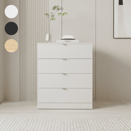 Modern white chest - white,