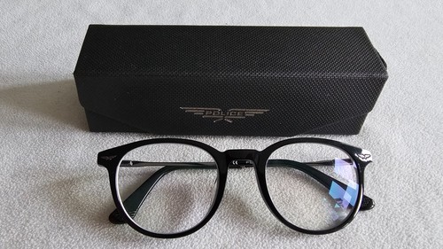 Police black glasses frames