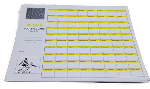 Team football scratch cards - football,