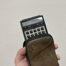 Hewlett Packard HP 41C Calculator With Case rare Tall Key Version Gold Bearing