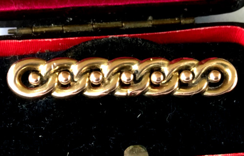 9ct gold suffragette chain - 9ct,