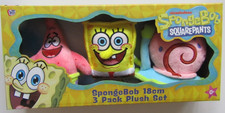 BRAND NEW SpongeBob Squarepants Patrick and Gary Soft Toys Set of 3 in Gift Box