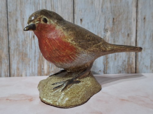 Studio pottery robin bird - pottery,