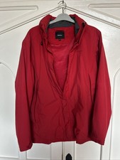 Rohan Ascent Jacket Size L Large RED Waterproof Barricade Hooded Jacket