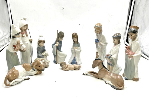 Lladro childrens nativity set - nativity,