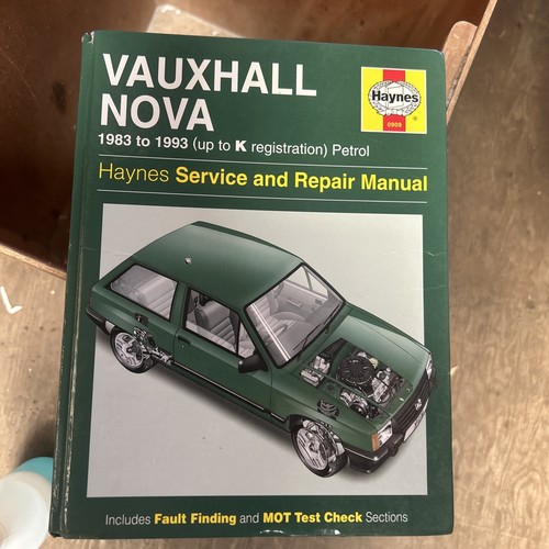 Haynes vauxhall nova 1983 - haynes,