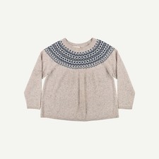 Seasalt Cornwall Womens Beige Wool blend Round neck Long sleeved Jumper Size 20