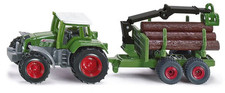 Siku Diecast Vehicle 1645 Tractor With Forestry Trailer