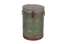 Antique Indian Iron Rice/ Grain Storage Bin – Vintage Log Bin/Planter 38x38x56cm