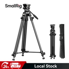SmallRig Lightweight 62'' Camera Video Tripod Kit w/ 360° Fluid Head,Spiked Feet