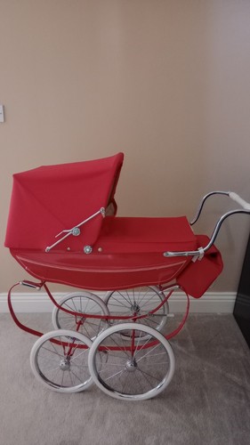Red silver cross - cross, pram