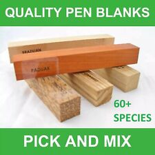 EXOTIC  WOODTURNING PEN BLANKS - CHOOSE YOUR OWN 60+ SPECIES