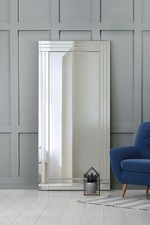 Large Mirror Silver Bevelled Full Length leaner Wall 5Ft8 X 2Ft9 174cm X 85cm